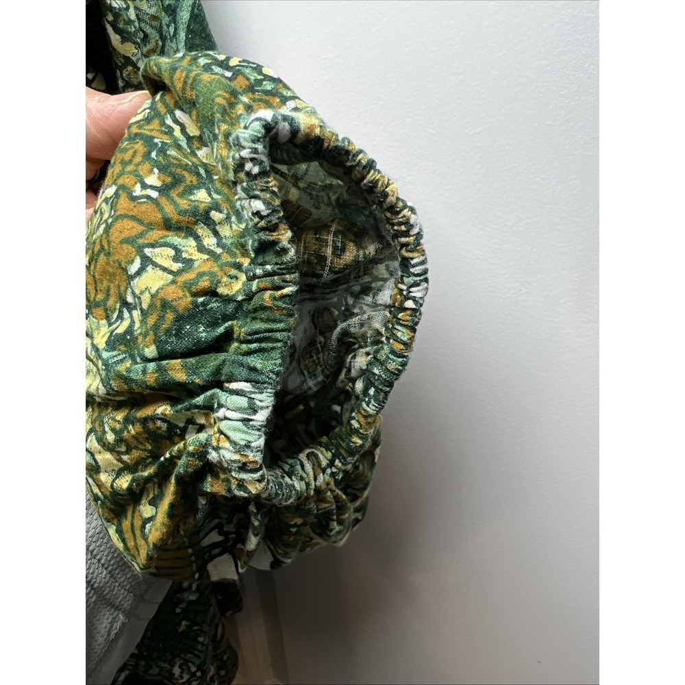 City Chic Paisley Boho Blouse Women's 1X Viscose India Loop Button V‑Neck Top - Picture 6 of 14